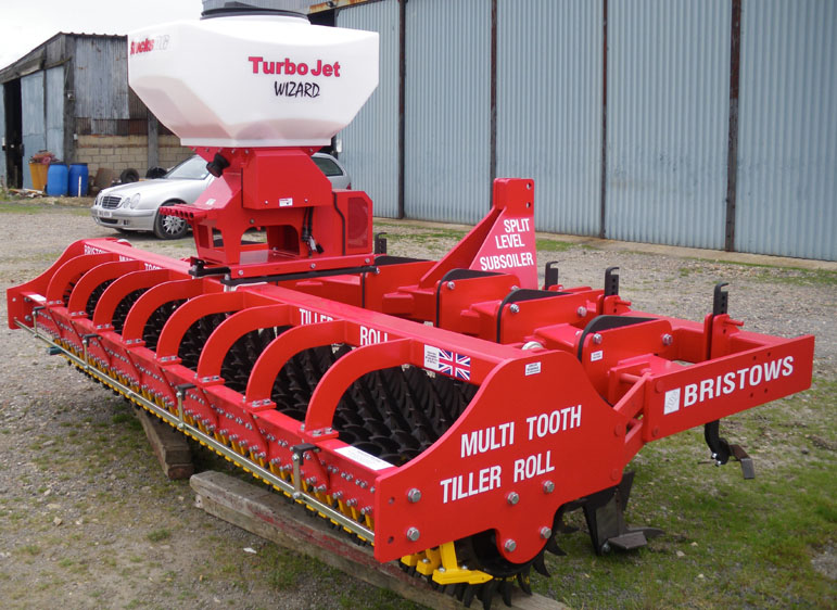 George P 3.5Mtr Split Level subsoiler Multi Tooth Tiller Roll